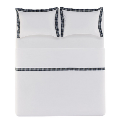 Jogo de Cama Casal 200 Fios 100% Algodão Tobias