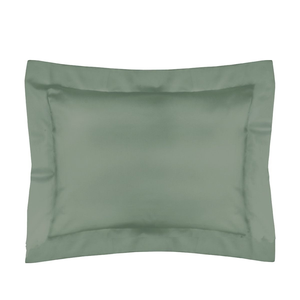 Fronha Altenburg Cetim Sublime Ponto Ajour com 4 Abas de 7cm 50x70cm Cor Verde Agave