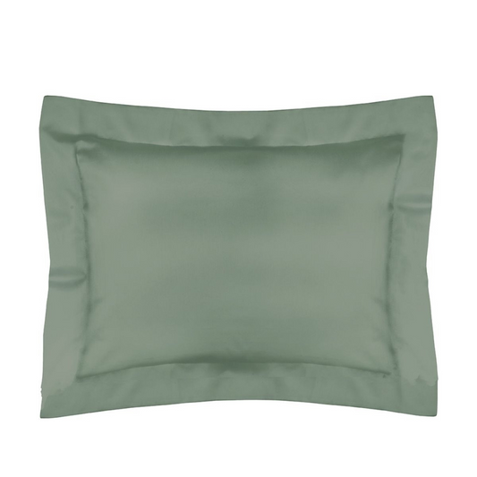 Fronha Altenburg Cetim Sublime Ponto Ajour com 4 Abas de 7cm 50x70cm Cor Verde Agave