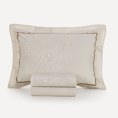 Jogo de Cama Queen com Capa de Almofada 100% Algodão Mallu Karsten