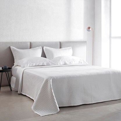 Kit Colcha Buddemeyer New Colors Micromatelassê 3 Peças 270 Fios 100% Algodão Cetim King Cor Branco