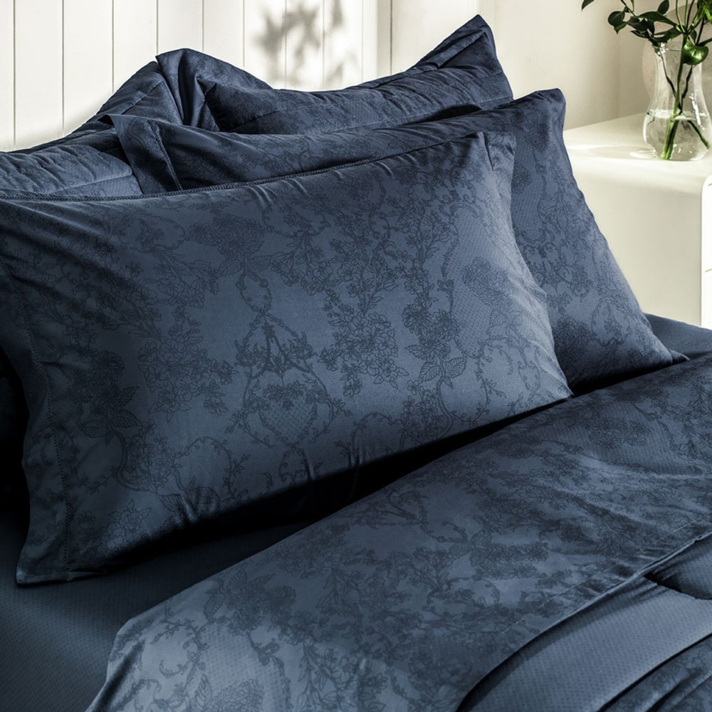 Jogo Colcha Catena 3pçs 2,20x2,60m Casal Azul