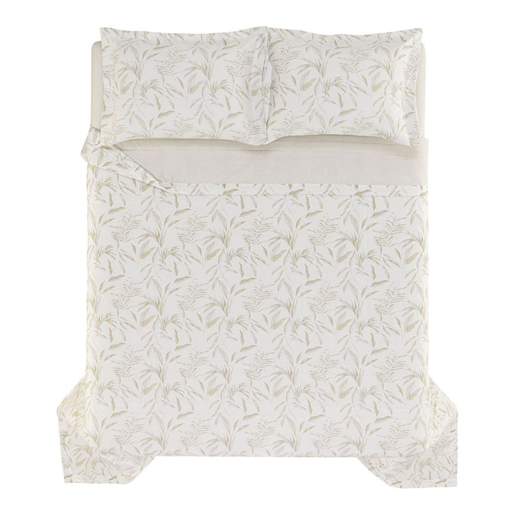 Jogo De Colcha Dimitri 3 Peças 300 Fios 290 x 260cm King Est Verde