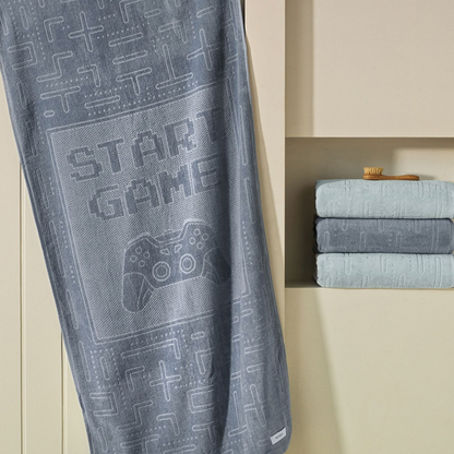 Toalha de Banho Infantil Karsten Game  66 x 140cm Azul