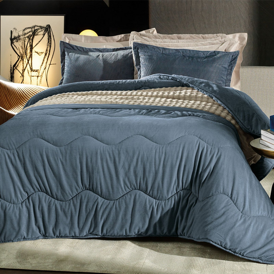 Edredom Blend Sense Boss Azul King 2,80x2,40m