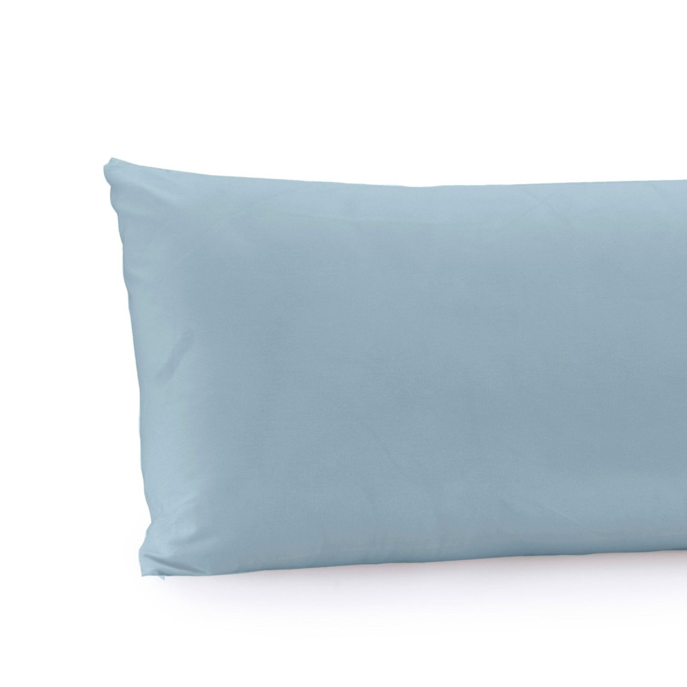 Fronha Body Pillow Altenburg Algodão Lux Básica 200 Fios 40x1,30m Cor Azul Etienne