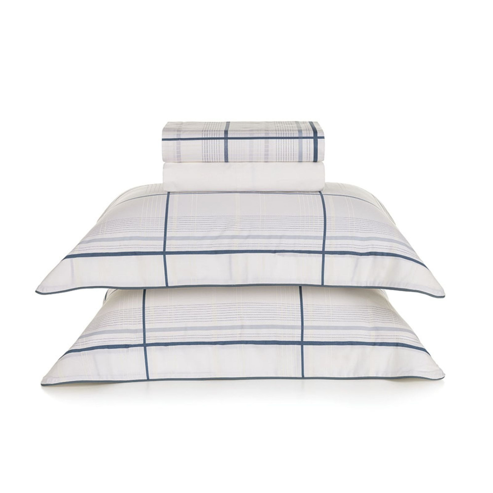 jogo de Cama Conrado 2,20x2,60m Casal Karsten 300 fios 100% algodão