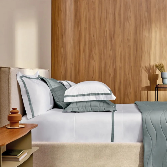 SUPER FRONHA VERCELLI COR 1 BRANCOAZUL MARE 50x90cm TRUSSARDI 300 FIOS