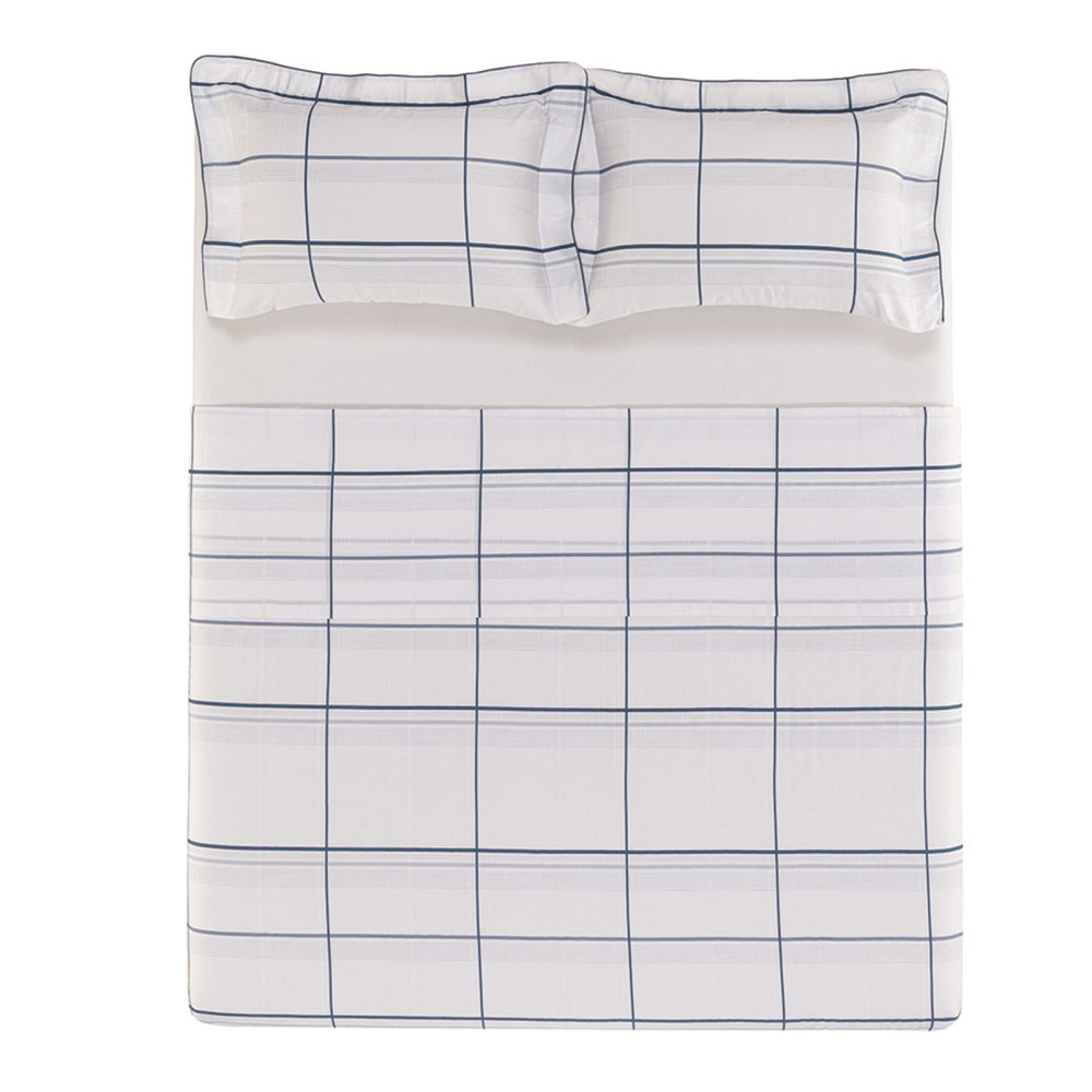 jogo de Cama Conrado 2,20x2,60m Casal Karsten 300 fios 100% algodão