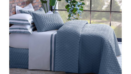 Jogo de Cama Solteiro King Double Indigo 200 fios 100% Algodão Naturalle