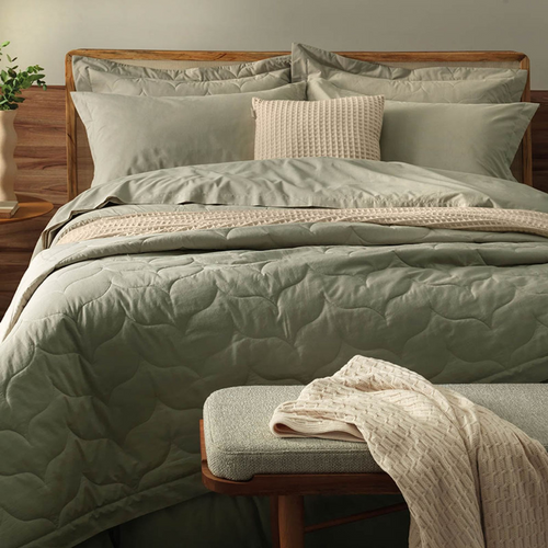 Jogo Colcha Karsten 2 Peças 100% Algodão  180 x 260 cm  Solteiro Bege