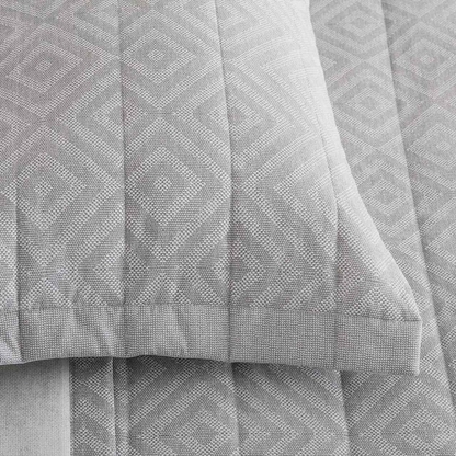 Kit Colcha Buddemeyer Trapuntada Boston 3 Peças 180 Fios 100% Algodão Percal Queen Estampado