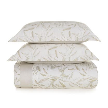 Jogo De Colcha Dimitri 3 Peças 300 Fios 290 x 260cm King Est Verde