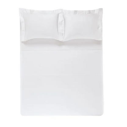 Jogo de Cama Karsten Bossa 4 Peças 300F 290 x 260cm King Branco