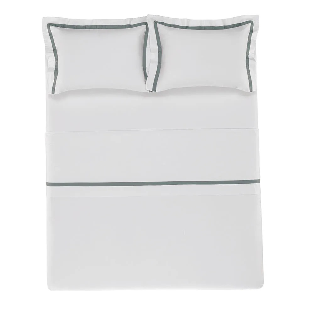 SUPER FRONHA VERCELLI COR 1 BRANCOAZUL MARE 50x90cm TRUSSARDI 300 FIOS