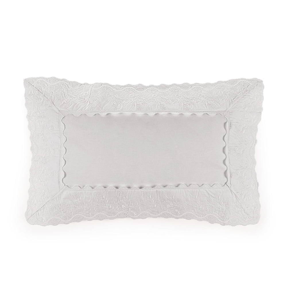 Jogo de Cama King com Capa de Almofada 200 Fios 100% Algodão Antônia Branco