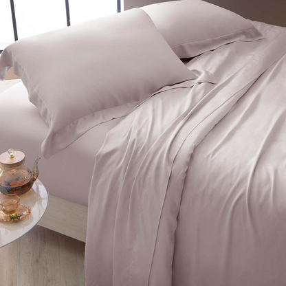 Jogo de Cama Kacyumara Bali Bambu 400 Fios King Rosé