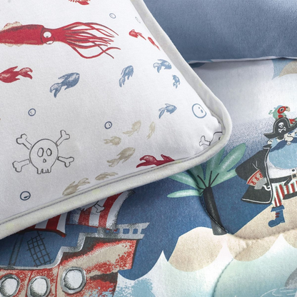 Jogo de Colcha Altenburg Mundo Kids Malha Antimicrobiana 3 Peças Náutico 2,10x2,40m