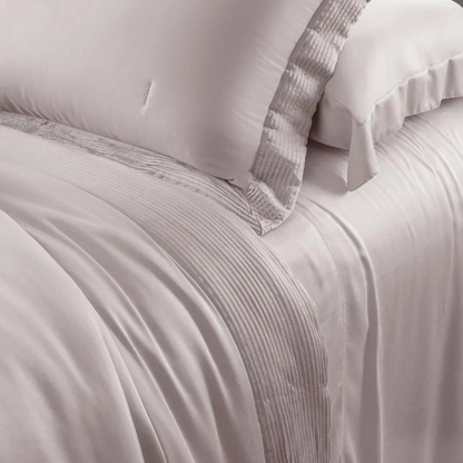 Colcha King Kacyumara Bali Bambu 400 Fios 100% Viscose de Bambu Rose