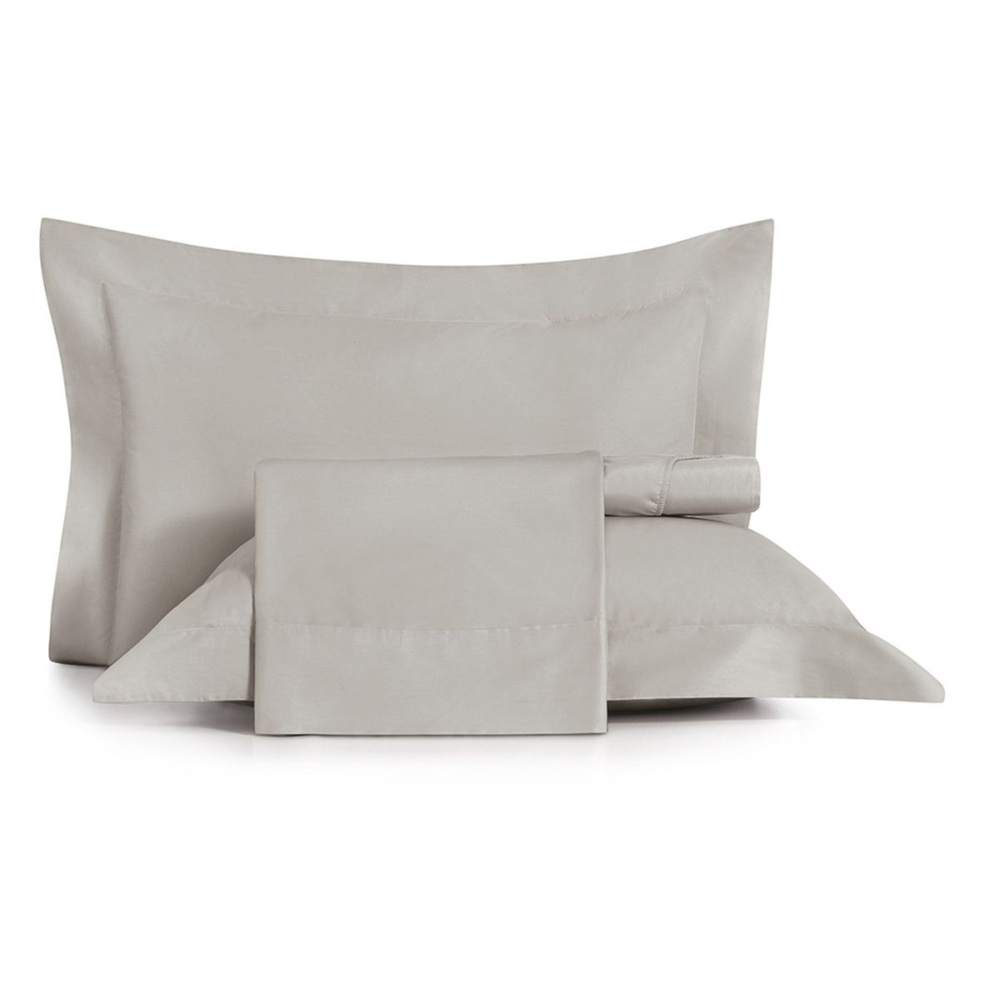Jogo de Cama Altenburg Simples Algodão Lux Inspire 200 Fios 3 Peças 1,38x1,88x0,30m Cor Cinza