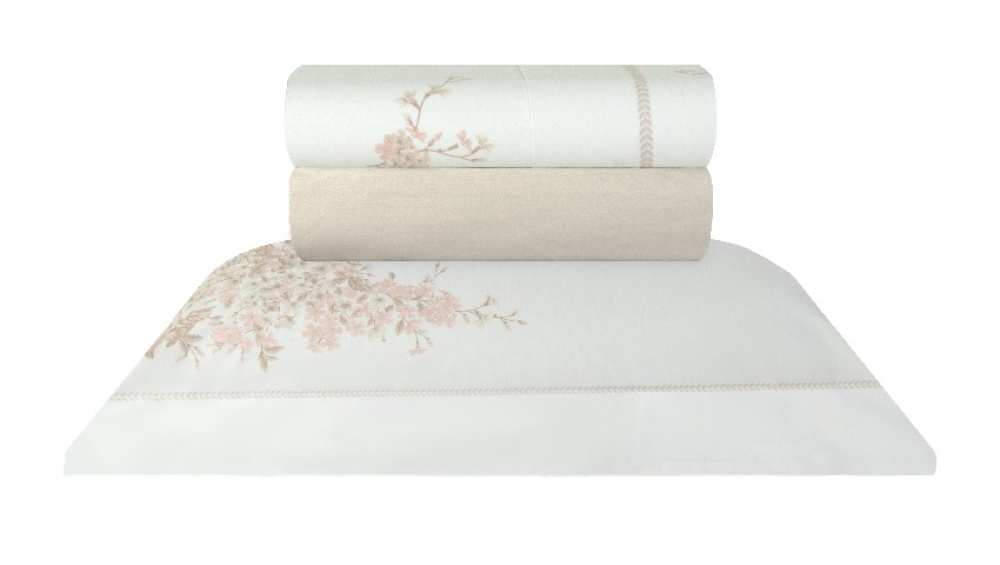 Jogo de Cama Queen Grasse 200 fios 100% Algodão Naturalle