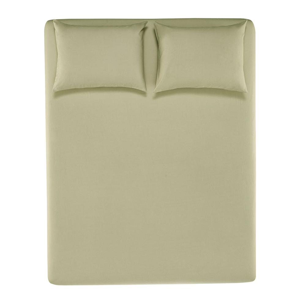 Jogo de Cama Karsten Matiza 3 Peças 100% Algodão Casal Chá Verde
