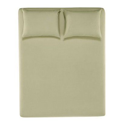 Jogo de Cama Karsten Matiza 3 Peças 100% Algodão Casal Chá Verde