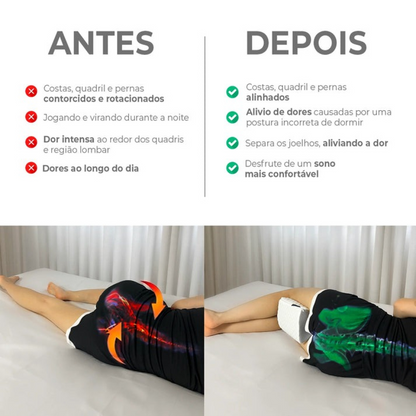 Travesseiro Apoio de Joelhos Coluna Relax I Wanna Sleep