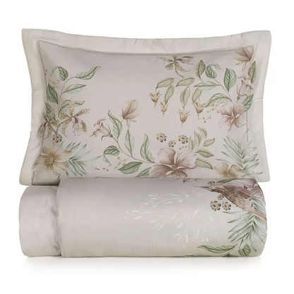 COLCHA KARSTEN C/ PORTA TRAVESSEIRO 300 FIOS CETIM 100% ALGODÃO EGÍPCIO ISLA KING