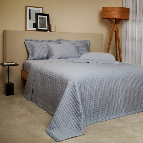 Jogo de Cama Bud Vision New Colors Cetim 300 Fios 100% Algodão Queen Cor Azul