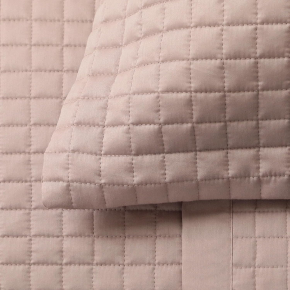 Kit Colcha Buddemeyer New Colors Micromatelassê 3 Peças 270 Fios 100% Algodão Cetim King Cor Rosa