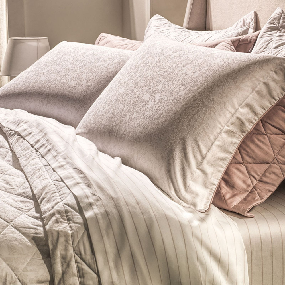 Jogo de Colcha Elisa 290 x 260cm King Est Bege