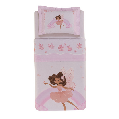 Jogo Cama Karsten Graciela 100% Algodão 1,80 x 2,50 cm Solteiro Branco