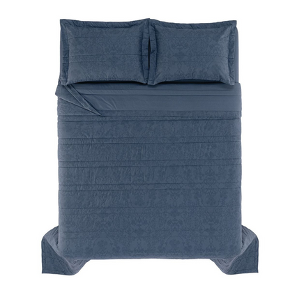 Jogo Colcha Catena 3pçs 2,20x2,60m Casal Azul