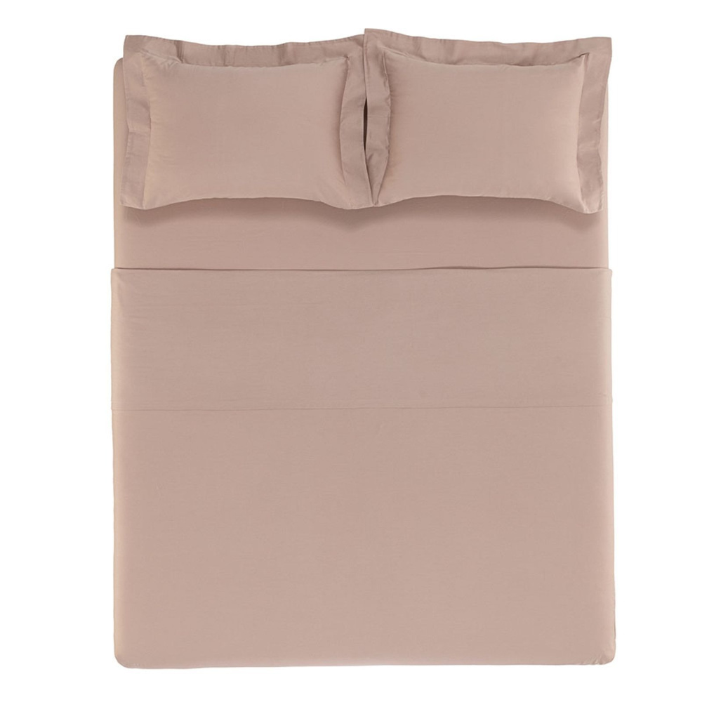 Jogo de Cama Queen 300 Fios 100% Algodão Bossa rosa