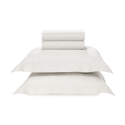 Jogo de Cama Karsten Bossa 4 Peças 300F 290 x 260cm King Branco