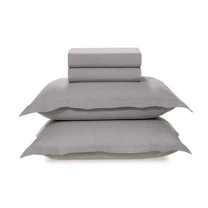 Jogo de Cama Karsten Tom 4 Peças 220 x 250cm Casal Cinza