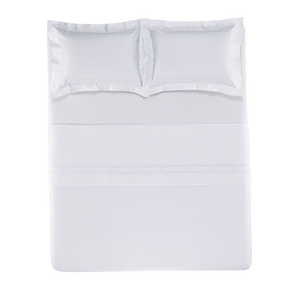 Jogo de Cama Trussardi Florim 100% Algodão 240 x 280cm Queen Branco