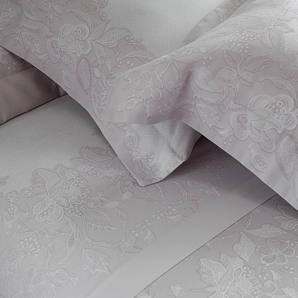 Jogo de Cama Buddemeyer Cetim Bud Vision Amelie 300 Fios 100% Algodão Casal Cor Rosa