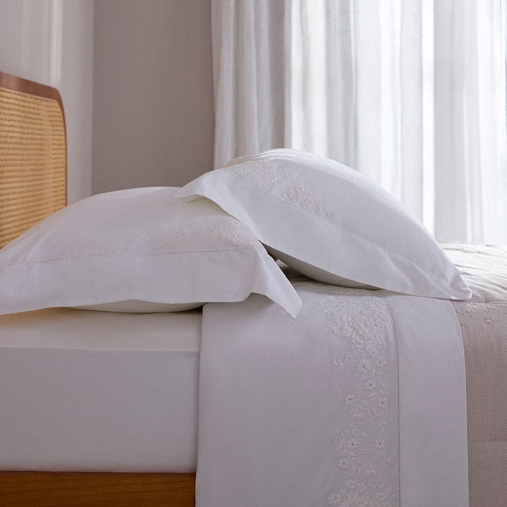 JOGO DE CAMA S.KING ORNELLA  BRANCO 2.80X2.90CM
