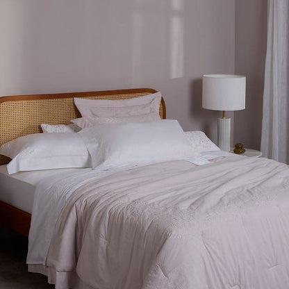 JOGO DE CAMA S.KING ORNELLA  BRANCO 2.80X2.90CM