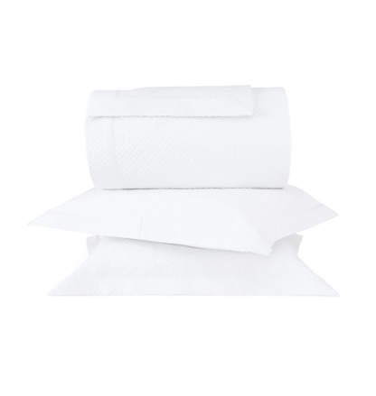 Kit Colcha Splendore Branco Buddemeyer Luxus King – Cetim 300 Fios 100% Algodão