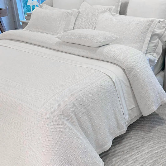 Kit Colcha Naturalle Super King Bragança Artesanal 100% Algodão Jacquard