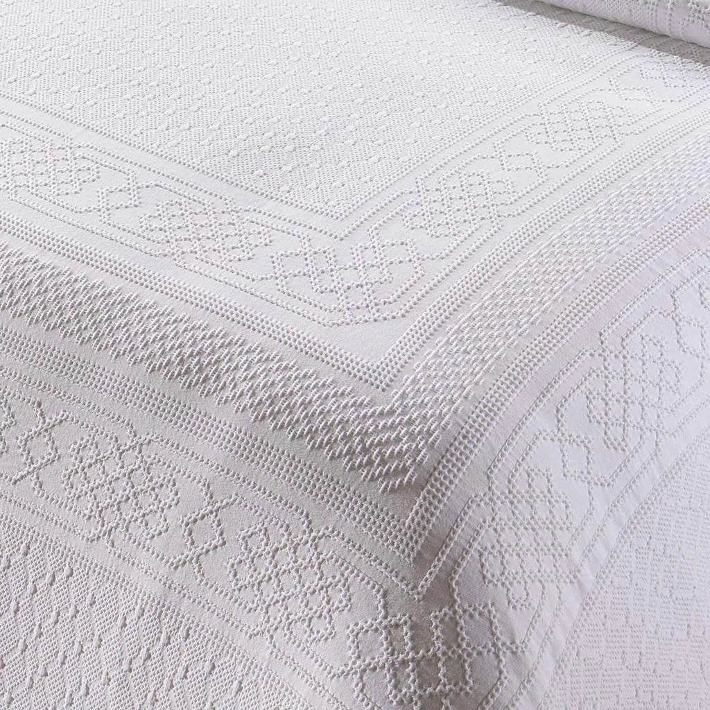 Kit Colcha Naturalle King Bragança Artesanal 100% Algodão Jacquard