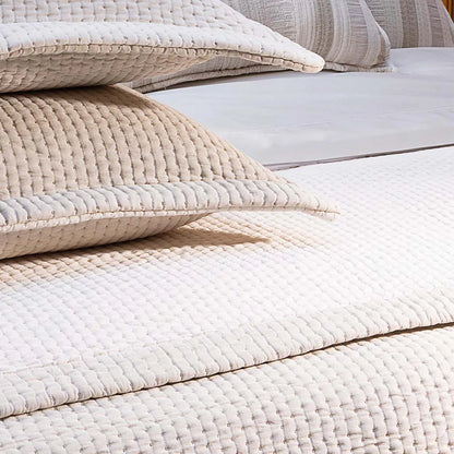 Kit Colcha Naturalle King Jacquard Véu de Sintra Artesanal 100% Algodão