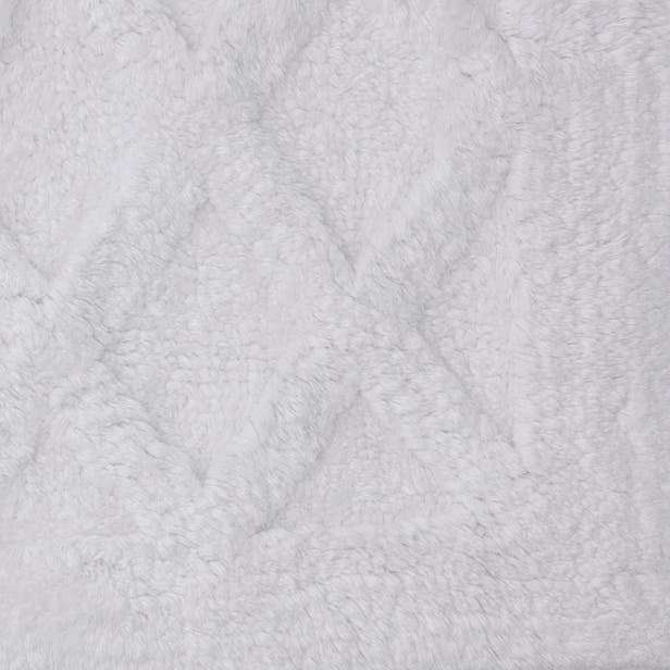 Tapete Buddemeyer Luxus Lumiere Viscose e Algodão Branco 60cm x 1,10m