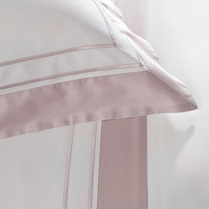 JOGO DE CAMA QUEEN SAVILE BRANCO/ROSA BALLET 2,60X2,90CM