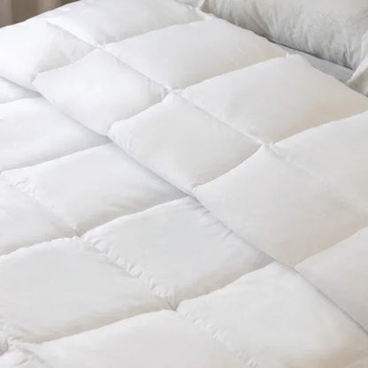 Edredom Casal Kacyumara Toque de Pétalas Branco