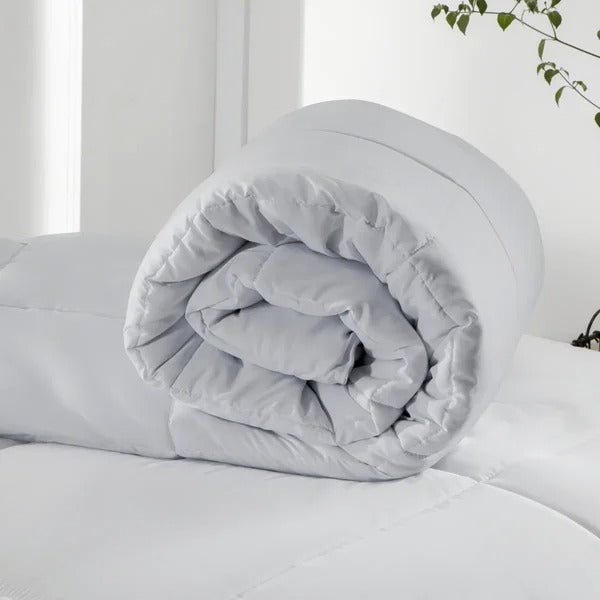 Edredom Super King Kacyumara Toque de Pétalas Prata
