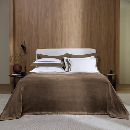 Cobertor Trussardi Piemontesi King Marrone 2,40 x 2,90cm